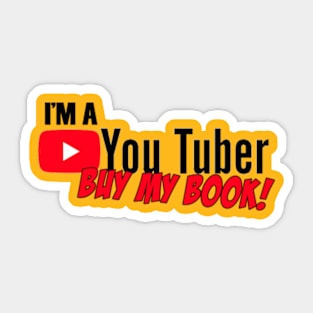 I'm a youtuber, buy my book! Sticker